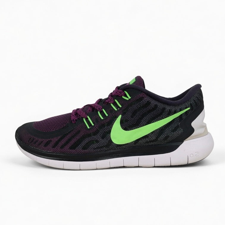 WOMEN’S NIKE FREE 5.0 - BLACK/FLASH LIME-FUCHSIA