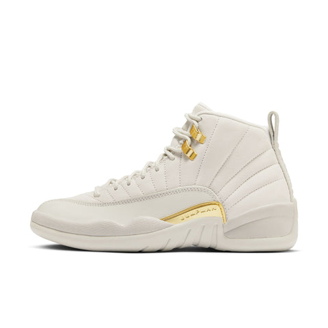 WOMEN'S AIR JORDAN 12 RETRO - PHANTOM/NETALLIC GOLD-WHITE