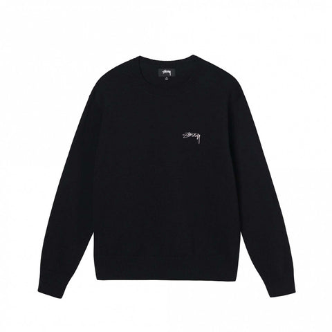 STÜSSY CARE LABEL SWEATER - BLACK