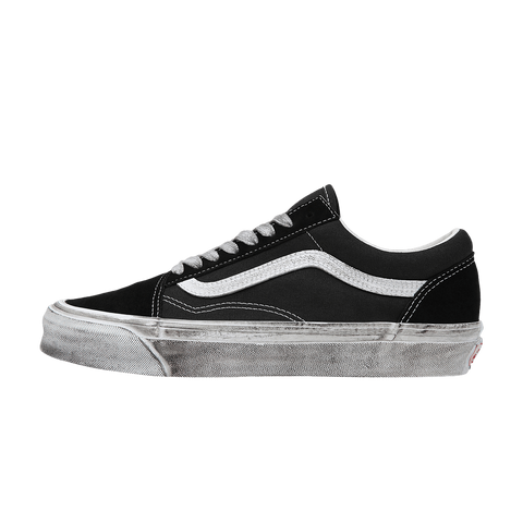 VANS VAULTS OG OLD SKOOL LX STRESSED - BLACK/WHITE