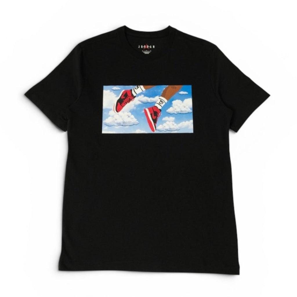 AIR JORDAN FLIGHT ESSENTIALS MEN'S T-SHIRT - BLACK