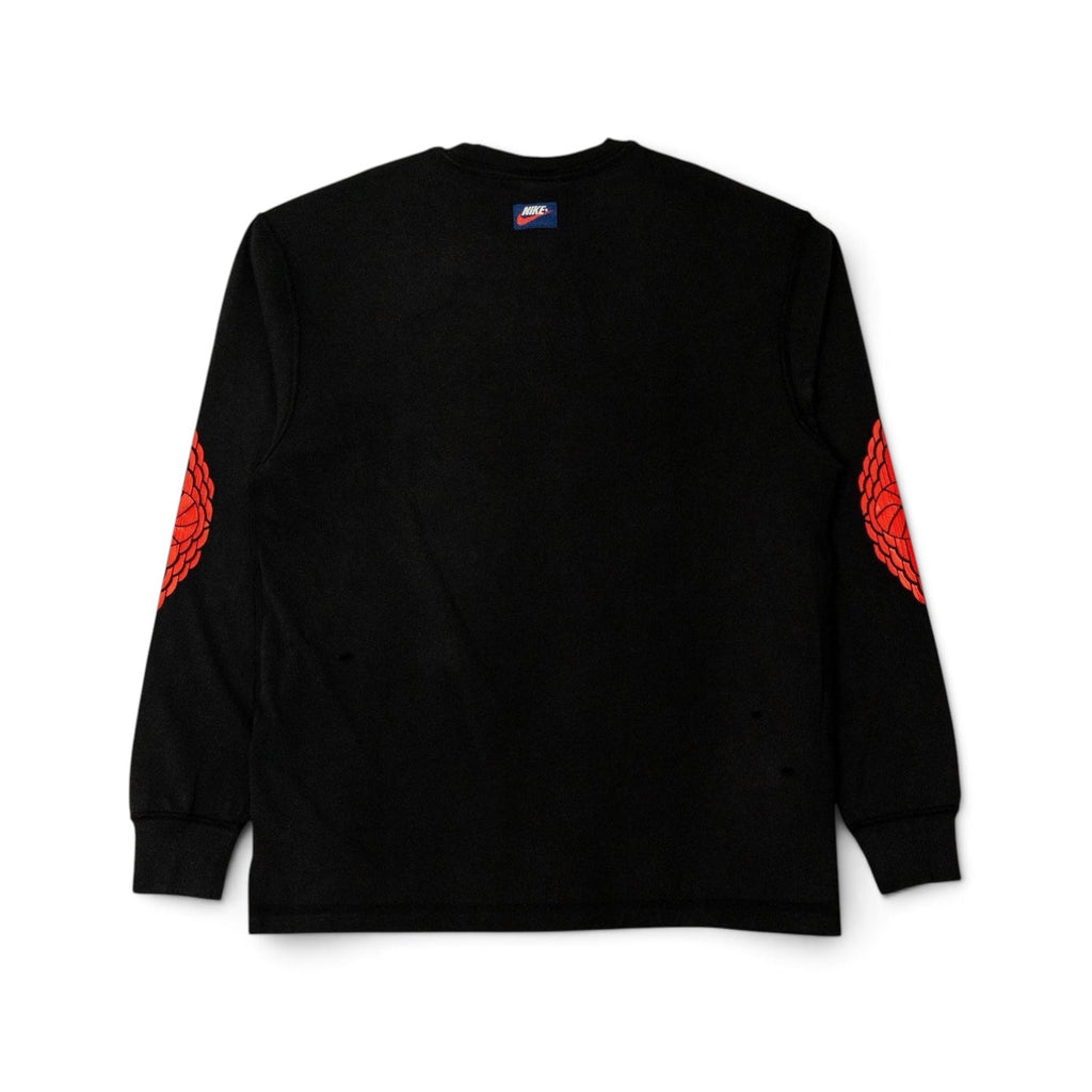 AIR JORDAN RARE AIR LONG SLEEVE TEE - BLACK / CHILE RED
