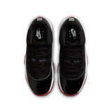 AIR JORDAN 11 RETRO LOW 'BRED' GS - BLACK/VARSITY RED-WHITE