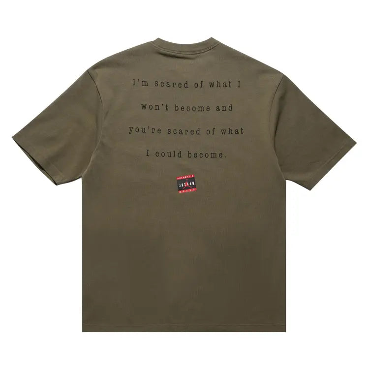 AIR JORDAN MJ STATEMENT 1985 GEL T-SHIRT - MEDIUM OLIVE