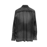 SACAI x DR. WOO DENIM SHIRT - BLACK (19-01899M)