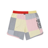 NIKE SPORTSWEAR ICON CLASH COLORBLOCK WOVEN SHORTS -TRACK RED/LIMELIGHT-BLACK