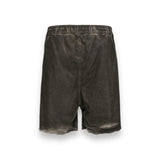 RICK OWENS (SS24 LIDO) LONG BOXER DENIM SHORTS- DARK DUST