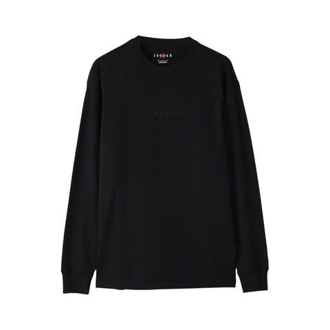 AIR JORDAN WORDMARK LONG-SLEEVE T-SHIRT - BLACK