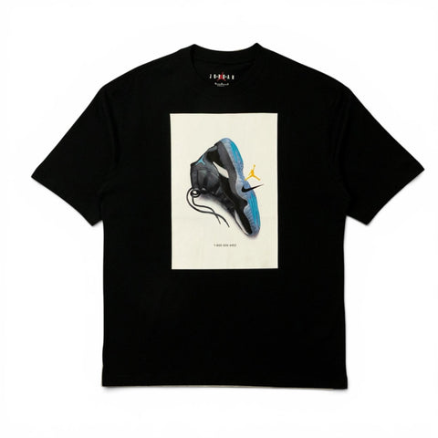 AIR JORDAN BROOKLYN AJ11 AD GFX T-SHIRT - BLACK