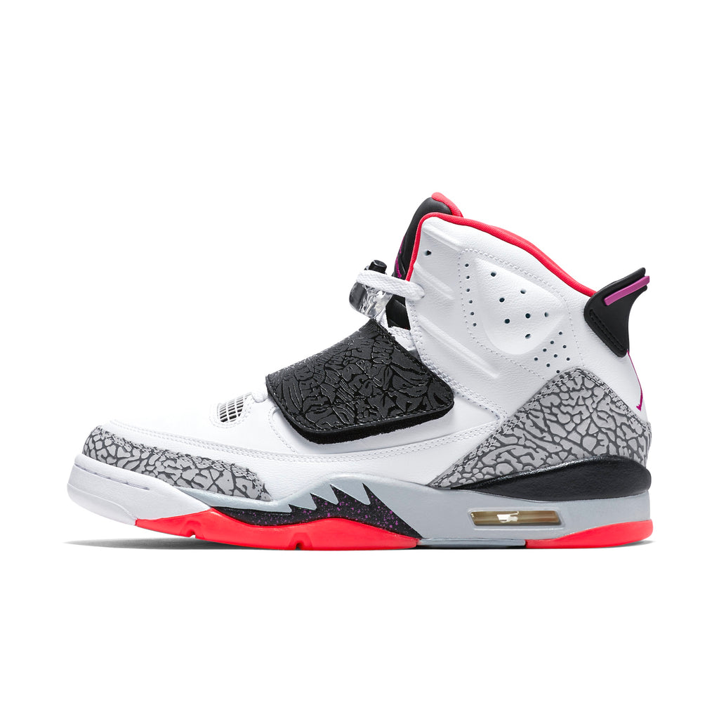 AIR JORDAN SON OF MARS - WHITE/FCHS FLASH-BLCK WLF GREY