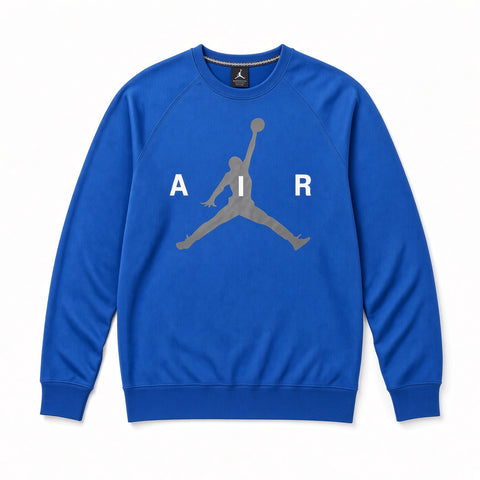 AIR JORDAN JUMPMAN GRAPHIC BRUSHED CREWNECK - FRENCH BLUE