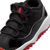 AIR JORDAN 11 RETRO LOW 'BRED' TD - BLACK/VARSITY RED-WHITE