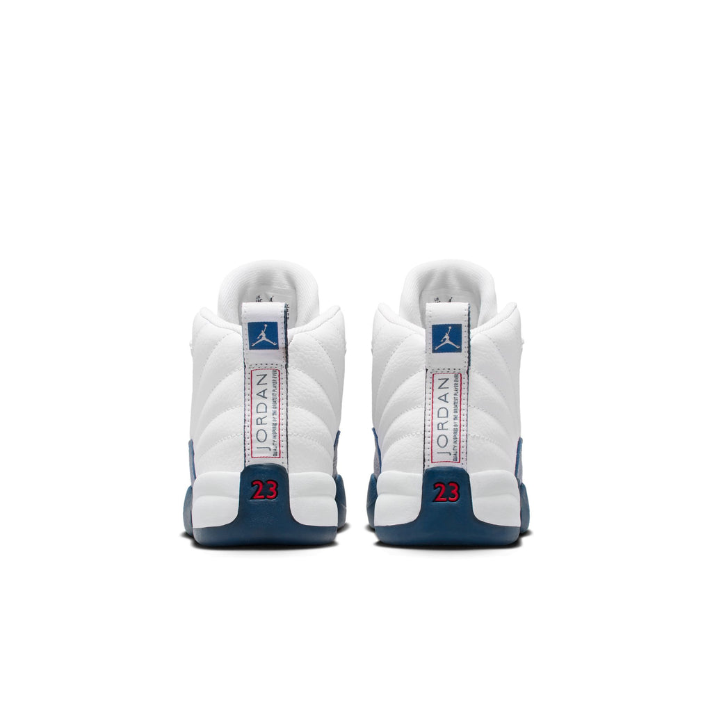 AIR JORDAN 12 RETRO PS - WHITE/FRENCH BLUE-METALLIC SILVER