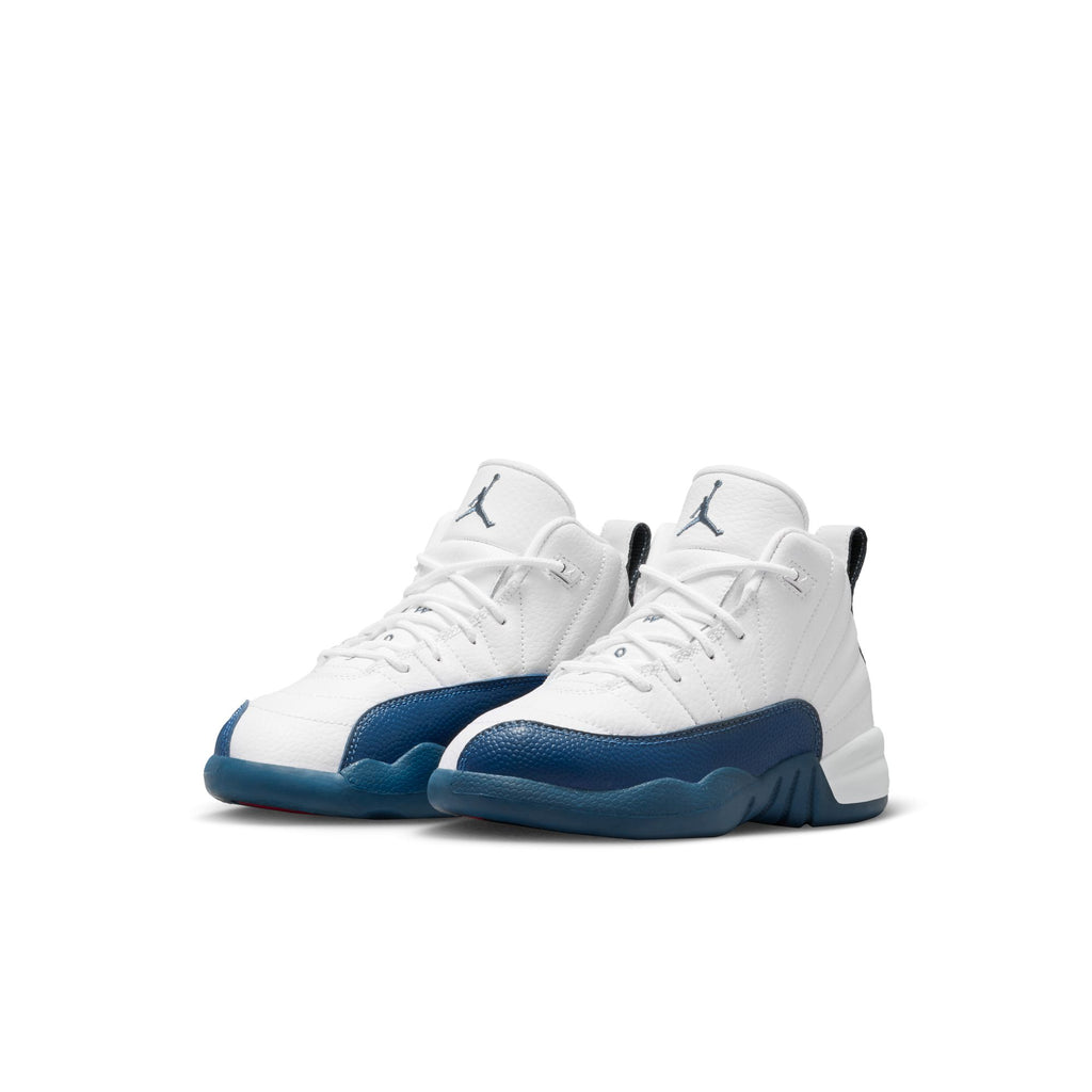 AIR JORDAN 12 RETRO PS - WHITE/FRENCH BLUE-METALLIC SILVER