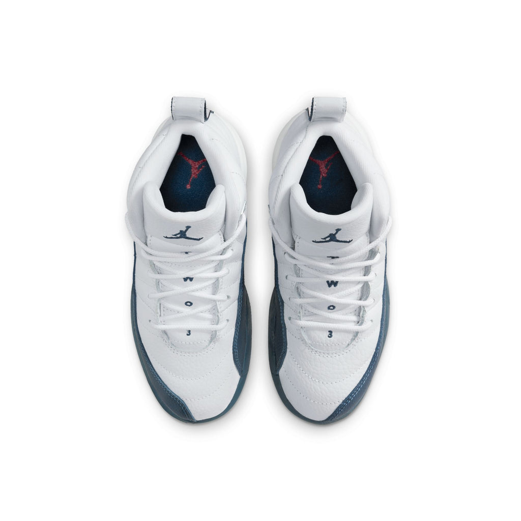 AIR JORDAN 12 RETRO PS - WHITE/FRENCH BLUE-METALLIC SILVER