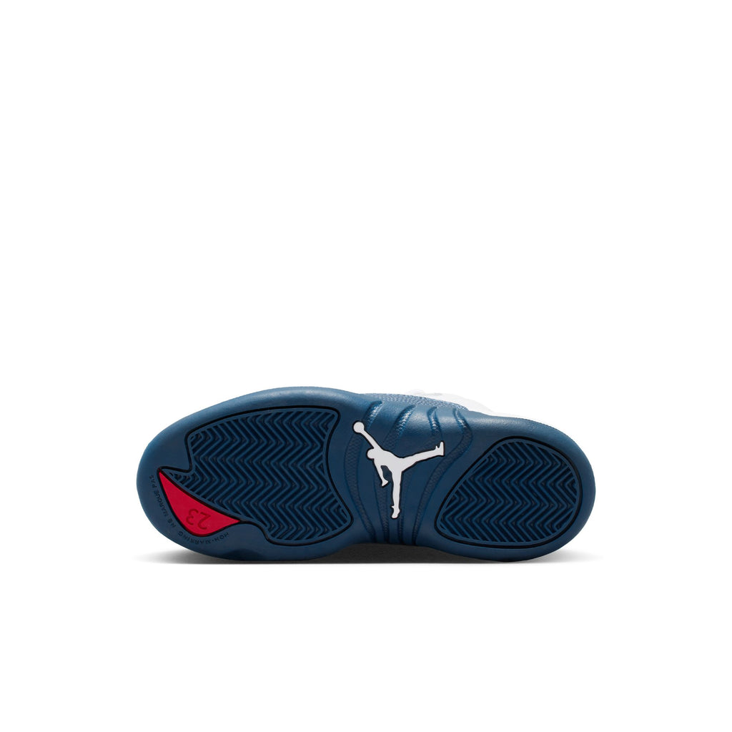 AIR JORDAN 12 RETRO PS - WHITE/FRENCH BLUE-METALLIC SILVER