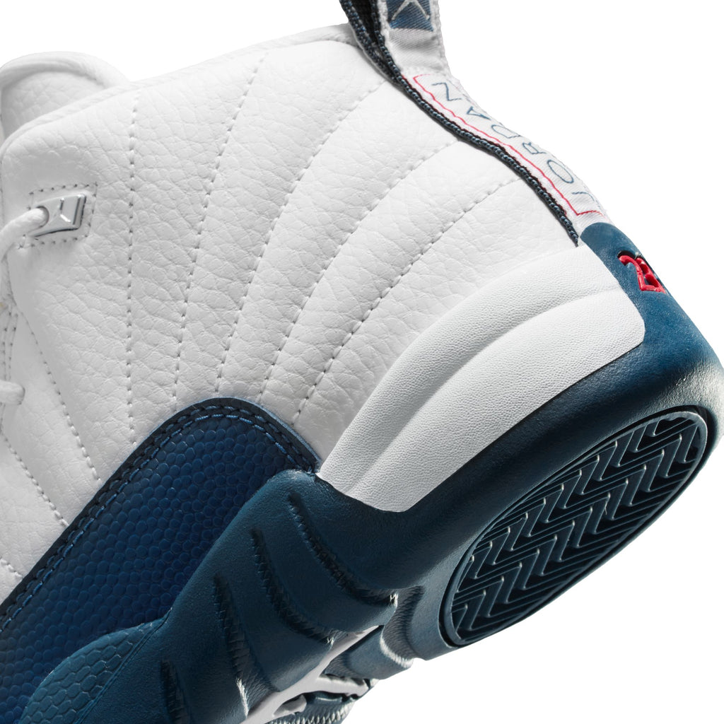 AIR JORDAN 12 RETRO PS - WHITE/FRENCH BLUE-METALLIC SILVER