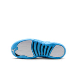 AIR JORDAN 12 RETRO 'MELO' GS - WHITE/UNIVERSITY BLUE/METALLIC SILVER