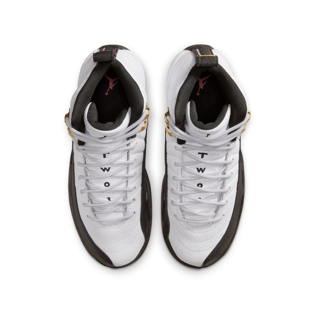 AIR JORDAN 12 RETRO 'TAXI' GS - WHITE/BLACK-TAXI