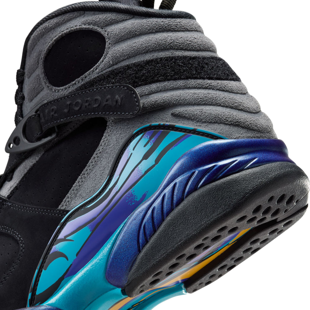 AIR JORDAN 8 RETRO - BLACK/TRUE RED/IRON GREY/BRIGHT CONCORD/AQUATONE