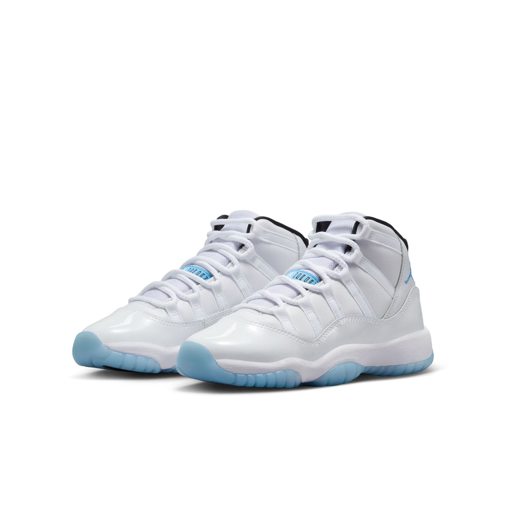 AIR JORDAN 11 RETRO GS - WHITE/LEGEND BLUE-BLACK