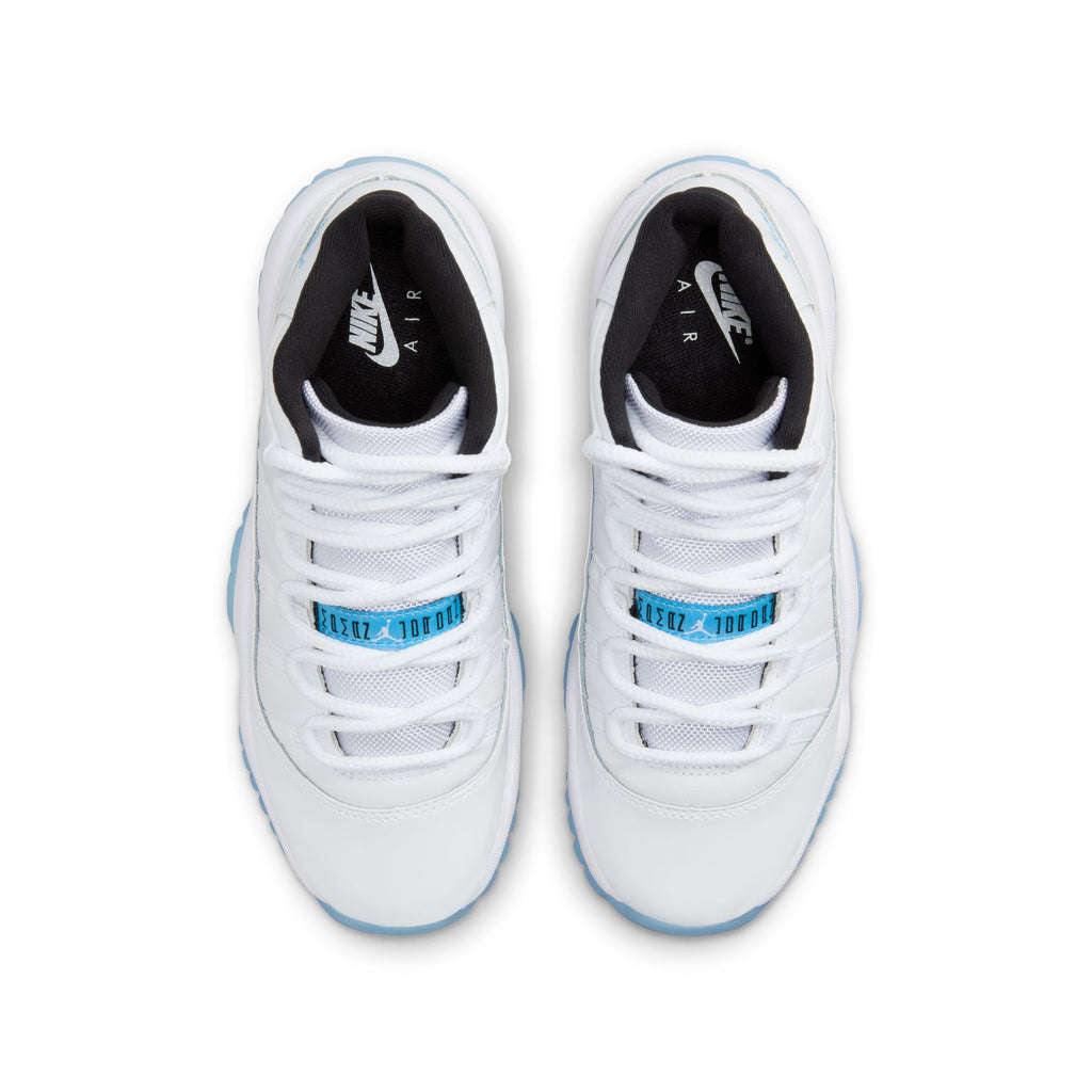 AIR JORDAN 11 RETRO GS - WHITE/LEGEND BLUE-BLACK