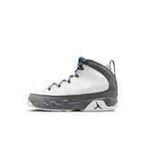 AIR JORDAN 9 RETRO PS - WHITE/FRENCH BLUE-FLINT GREY
