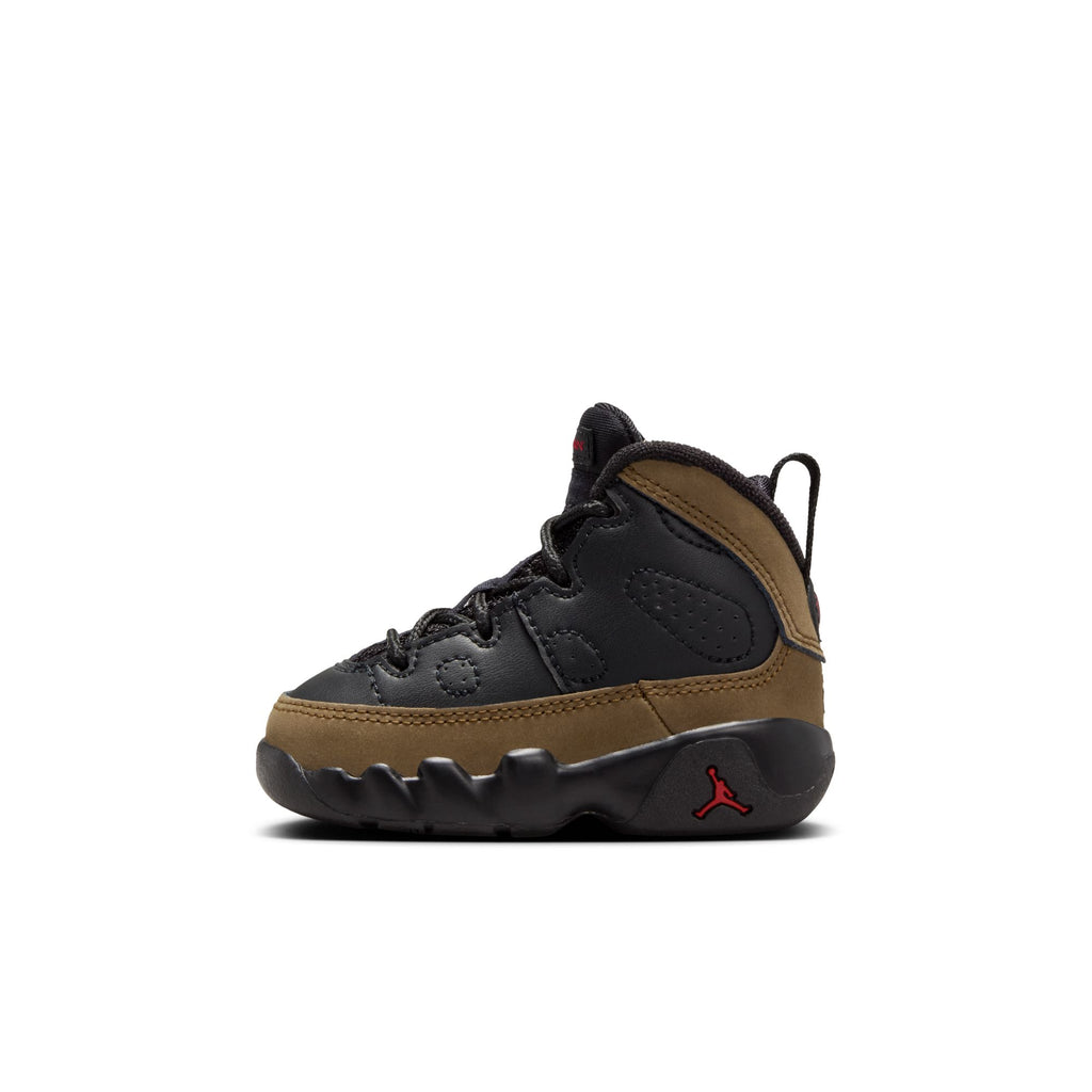 AIR JORDAN 9 RETRO "OLIVE" TD - BLACK/TRUE RED-LIGHT OLIVE