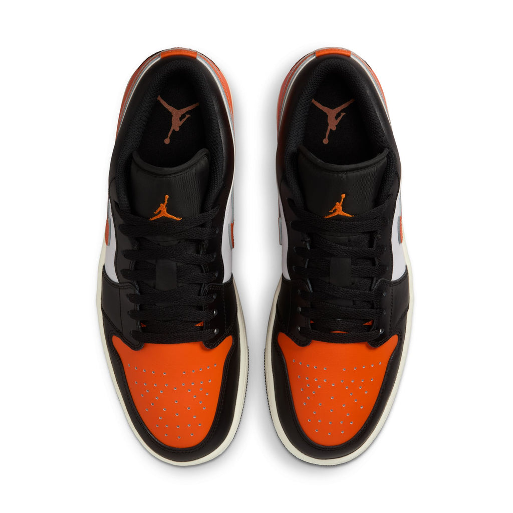 AIR JORDAN 1 LOW - BLACK/STARFISH-WHITE-SAIL