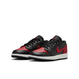 AIR JORDAN 1 LOW - BLACK/VARSITY RED-SUMMIT WHITE