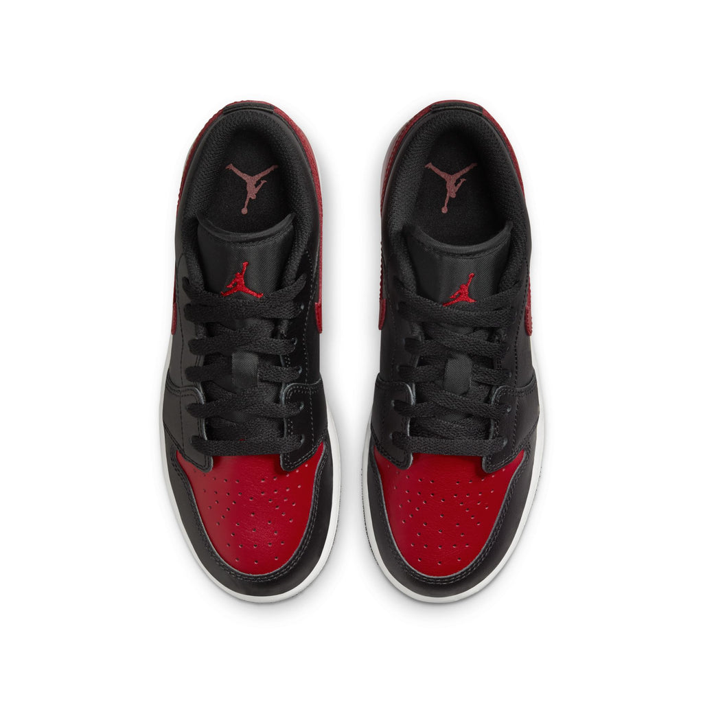 AIR JORDAN 1 LOW - BLACK/VARSITY RED-SUMMIT WHITE