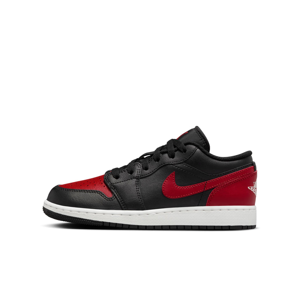 AIR JORDAN 1 LOW - BLACK/VARSITY RED-SUMMIT WHITE