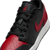 AIR JORDAN 1 LOW - BLACK/VARSITY RED-SUMMIT WHITE