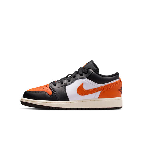 AIR JORDAN 1 LOW GS - BLACK/STARFISH-WHITE-SAIL