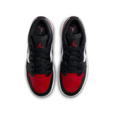 AIR JORDAN 1 LOW GS - WHITE/BLACK-VARSITY RED-WHITE