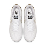 NIKE AIR FORCE 1 LOW RETRO PREMIUM - WHITE/ELEMENTAL GOLD-DARK HAZEL-BLACK