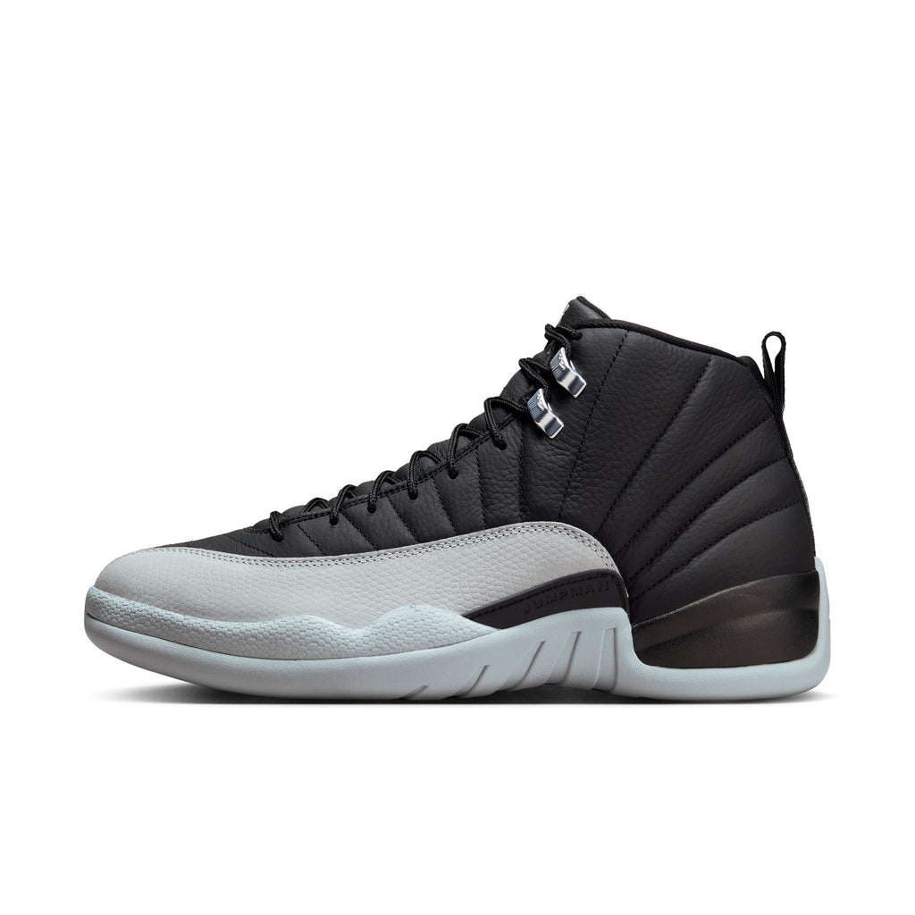 AIR JORDAN 12 RETRO "BLACK AND WOLF GREY" -  BLACK/WOLF GREY-WHITE