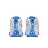 AIR JORDAN 12 RETRO 'MELO' - WHITE/UNIVERSITY BLUE/METALLIC SILVER
