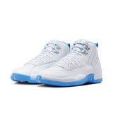 AIR JORDAN 12 RETRO 'MELO' - WHITE/UNIVERSITY BLUE/METALLIC SILVER
