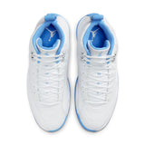 AIR JORDAN 12 RETRO 'MELO' - WHITE/UNIVERSITY BLUE/METALLIC SILVER
