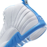 AIR JORDAN 12 RETRO 'MELO' - WHITE/UNIVERSITY BLUE/METALLIC SILVER