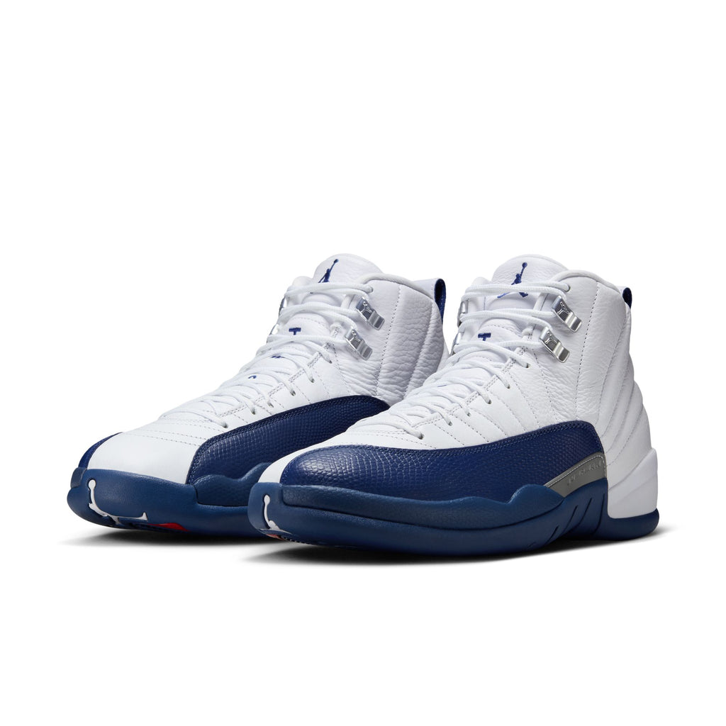 AIR JORDAN 12 RETRO - WHITE/FRENCH BLUE-METALLIC SILVER