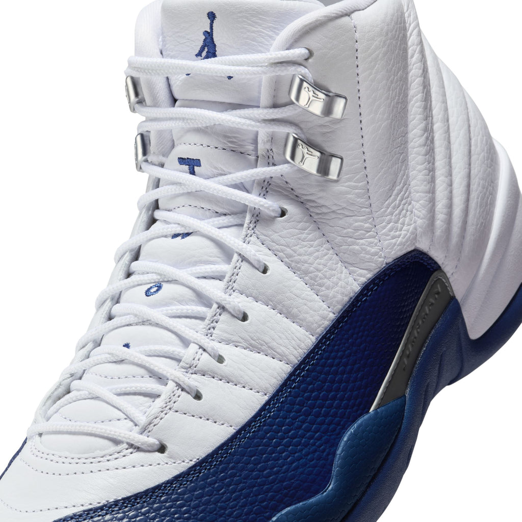 AIR JORDAN 12 RETRO - WHITE/FRENCH BLUE-METALLIC SILVER