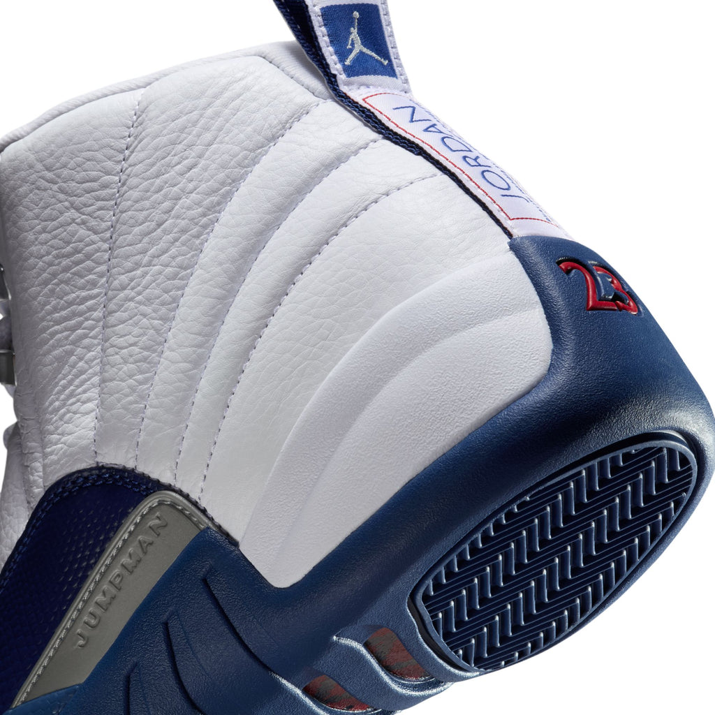 AIR JORDAN 12 RETRO - WHITE/FRENCH BLUE-METALLIC SILVER