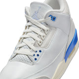 AIR JORDAN 3 RETRO 'LUCKY SHORTS' - SUMMIT WHITE/HYDROGEN BLUE-LEGEND BLUE