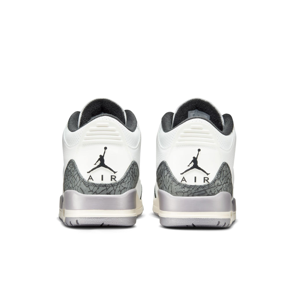 AIR JORDAN 3 RETRO "CEMENT GREY" - SUMMIT WHITE/FIRE RED-CEMENT GREY-BLACK