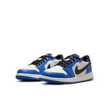 AIR JORDAN 1 LOW 'GAME ROYAL' GS - WHITE/BLACK-GAME ROYAL-SAIL