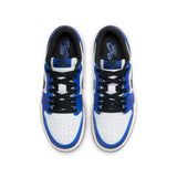 AIR JORDAN 1 LOW 'GAME ROYAL' GS - WHITE/BLACK-GAME ROYAL-SAIL