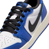 AIR JORDAN 1 LOW 'GAME ROYAL' GS - WHITE/BLACK-GAME ROYAL-SAIL