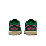 WOMENS AIR JORDAN 1 LOW - MALACHITE/FIR-PINK BLAST-COCONUT MILK